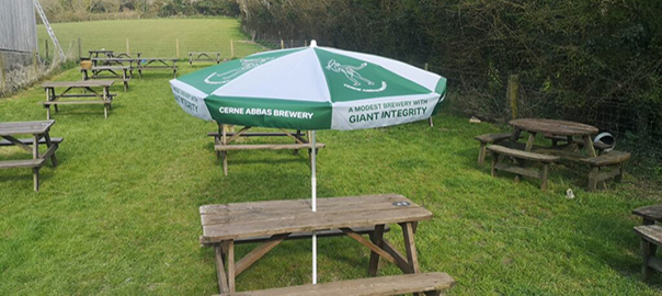 Cerne Abbas Brewery’s Lovely Beer Garden